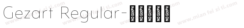 Gezart Regular字体转换